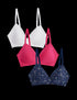 Marks & Spencer "3pk Cotton Rich Non Wired T-Shirt Bras (A-E)"